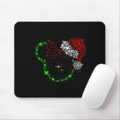 Girl Mouse Christmas Design Mousepad (Mit Mouse)