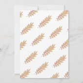 Girl Mouse Mutter Babyduschmäuse Holzahorn Einladung (Rückseite)