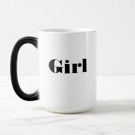 "Girl" Name Text Printed Trinkbehälter Elegant Verwandlungstasse