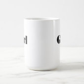 "Girl" Name Text Printed Trinkbehälter Elegant Verwandlungstasse (Zentrum)