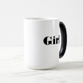 "Girl" Name Text Printed Trinkbehälter Elegant Verwandlungstasse (VorderseiteRechts)