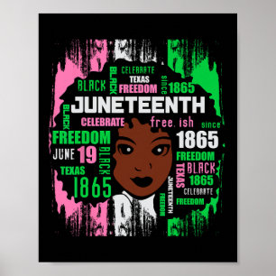 Girl Niedlich Aka Juneteenth T-Shirt Black History Poster
