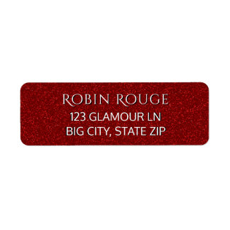 Girl Niedlich Chic Luxe Glam Imitate Roter Glitzer