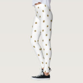 Girl Niedlich Glitzer Imitate Gold Polka Dots Must Leggings (Links)