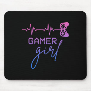 Girl Niedlich Heartbeat Gamer for Girl Video Game Mousepad