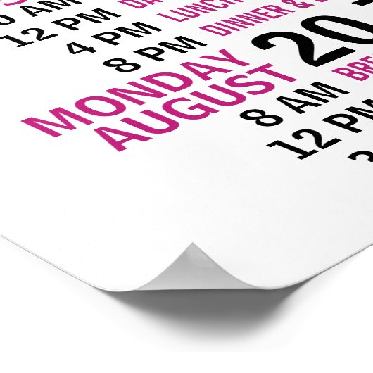 Girl Niedlich Pink Black Junggeselinnen-Abschied T Poster (Ecke)