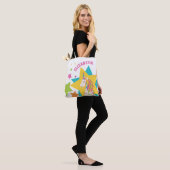 Girl Niedliche Regenbogen-Einhornsteine tragen Ihr Tasche (Am Model)