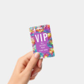 Girl Niedliches VIP All Access Pass QR Code Disco Ausweis (Handheld)