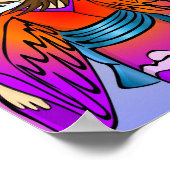 Girl of Cranes Poster Print (Ecke)