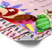 Girl of Goo Poem Candy Vermisst Teeth Dentist Poster (Ecke)