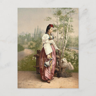 Girl of Sarajevo, Bosnien, Klassiker P Postkarte