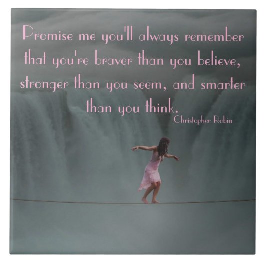 GIRL ON A TIGHTROPE TILE FLIESE (Vorderseite)