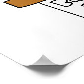 Girl on Balance Beam Poster (Ecke)