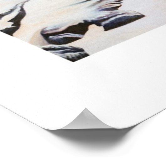 Girl on Beach Art Print Poster (Ecke)