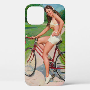 "Girl on Bicycle" iPhone 12 Hülle