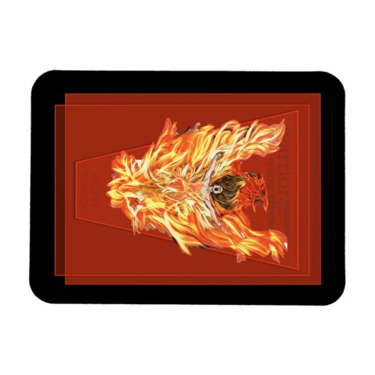Girl on Fire Magnet (Horizontal)