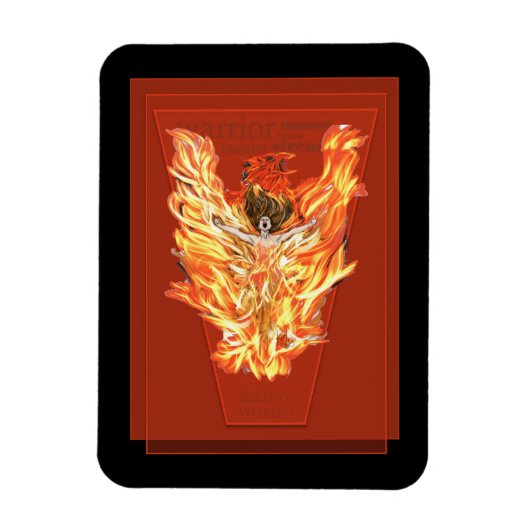 Girl on Fire Magnet (Vertikal)