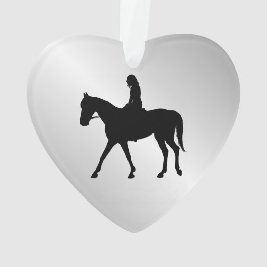 Girl on Horse Welcome Ornament (Rückseite)