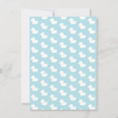 Girl on Rubber Duck Pool Float Kindergeburtstag Pa Einladung (Rückseite)