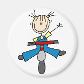 Girl On Scooter Magnet (Vorne)