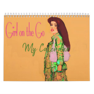 Girl on the Go 2026 Kalender von Künstler