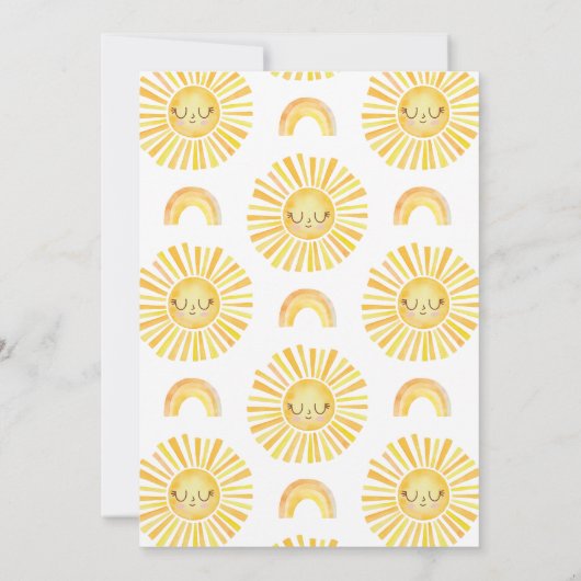 Girl Orange Erster Ausflug rund um die Sonne 1. Ge Einladung (Rückseite)