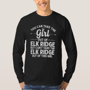 Girl Out Elk Ridge Ut Utah Funny Zuhause Roots Us T-Shirt