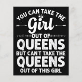 Girl Out QUEENS NY NEW YORK Gift Funny Zuhause Roo (Rückseite)