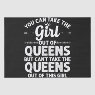 Girl Out QUEENS NY NEW YORK Gift Funny Zuhause Roo Seidenpapier