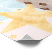 Girl Outer Space Baby Dusche Begrüßungszeichen Poster (Ecke)