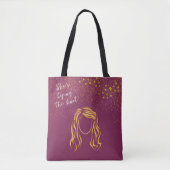 Girl Outline Bride to be Bachelorette Party Tasche (Vorderseite)