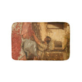 Girl Packing Cherries in der Provence (Frankreich) Badematte (Vorderseite)