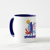 Girl Paddle Away Tasse (Vorderseite Links)