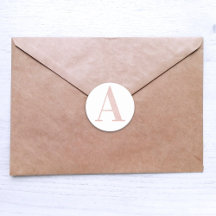 Girl Pale Rose Gold Glitzer Monogram A