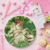Girl Paper Plate St. Patty's Day Pappteller (Party)