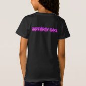 Girl Parrot 6. Geburtstagsparty T - Shirt (Rückseite)
