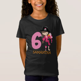 Girl Parrot 6. Geburtstagsparty T - Shirt