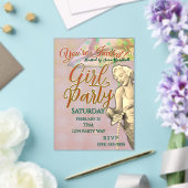 Girl Party Acrylic Invitation Acryleinladungen (In Situ (Hochzeit))