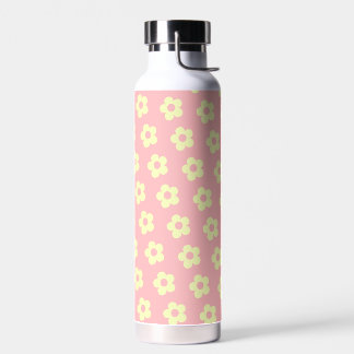 Girl Pastel Pink Niedliches Blumenmuster Trinkflasche