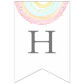Girl Pastel Rainbow Birthday Party Banner (Zweite Fahne)