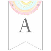 Girl Pastel Rainbow Birthday Party Banner (Dritte Fahne)