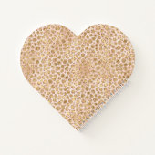 Girl Peach Gold Leopard Print Pink Glitzer Glitzy Notizblock (Rückseite)