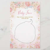 Girl Penguin Winter Snowflake Baby Face Card (Vorderseite)