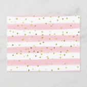 Girl Penguin Winter Snowflake Bücher für Baby Einladungspostkarte (Rückseite)