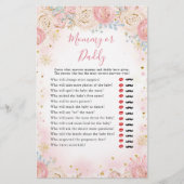 Girl Penguin Winter Snowflake Mommy oder Daddy Gam (Vorderseite)