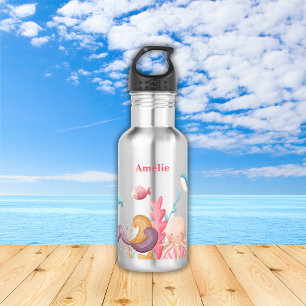 Girl Personalisiert Mermaid Ocean Edelstahlflasche