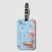 Girl Personalisiert Mermaid Ocean Gepäckanhänger (Vorderseite Vertikal)