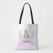 Girl Peter Rabbit Pink Custom Tasche (Vorderseite)