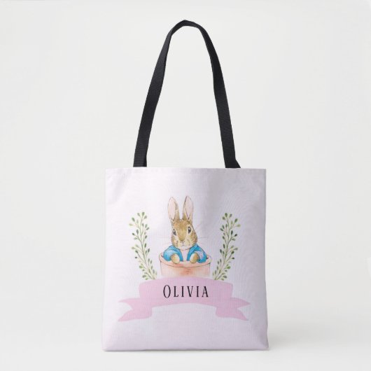 Girl Peter Rabbit Pink Custom Tasche (Vorderseite)