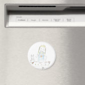 Girl-Pflanzung Magnet (In Situ (Geschirrspüler))